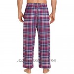 EVERDREAM Sleepwear Mens Flannel Pajama Pants Long 100% Cotton Pj Bottoms