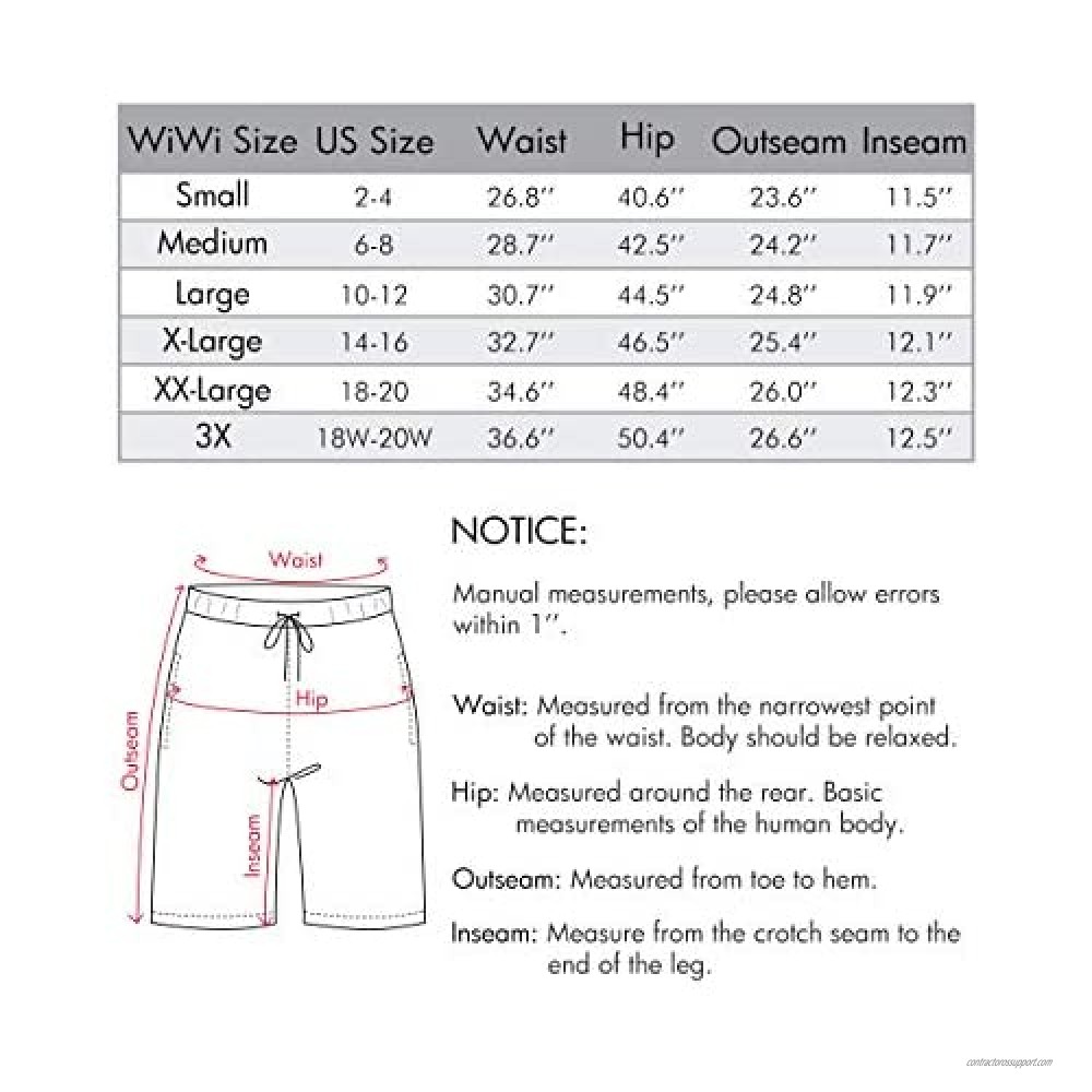 WiWi Men's Bamboo Pajama Shorts with Pockets Lightweight Knit Sleep Bottom Loungewear Plus Size Lounge Bottoms S-3X