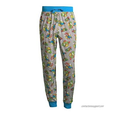 Briefly Stated Super Mario Pajamas for Men Yoshi Mario Luigi Sleep Pant Jogger PJs