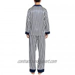 COLD POSH Men's Silk Pajamas Long Sleeve 2PC Soft Luxury