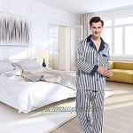COLD POSH Men's Silk Pajamas Long Sleeve 2PC Soft Luxury