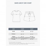DAVID ARCHY Men's Soft Cotton Short Sleepwear Top & Bottom Loungewear Pajama Set