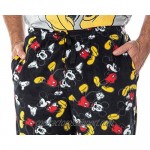 Disney Mickey Mouse Men's 3 Piece Pajama Set - Fleece Pajama Pants Shirt And Cozy Socks