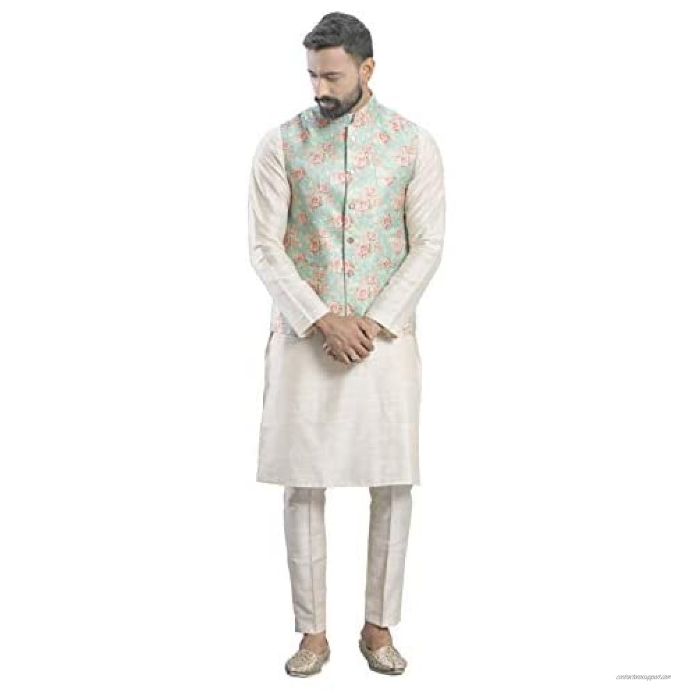 Indian Cotton White Kurta Pajama Ethnic Men'S Designer Traditional Wear Pajama