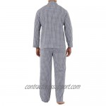Fruit of the Loom Men's Long Sleeve Broadcloth Pajama Set