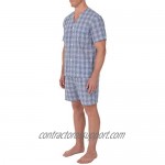 Geoffrey Beene Men's Broadcloth Short Sleeve Knee-Length Pajama Set