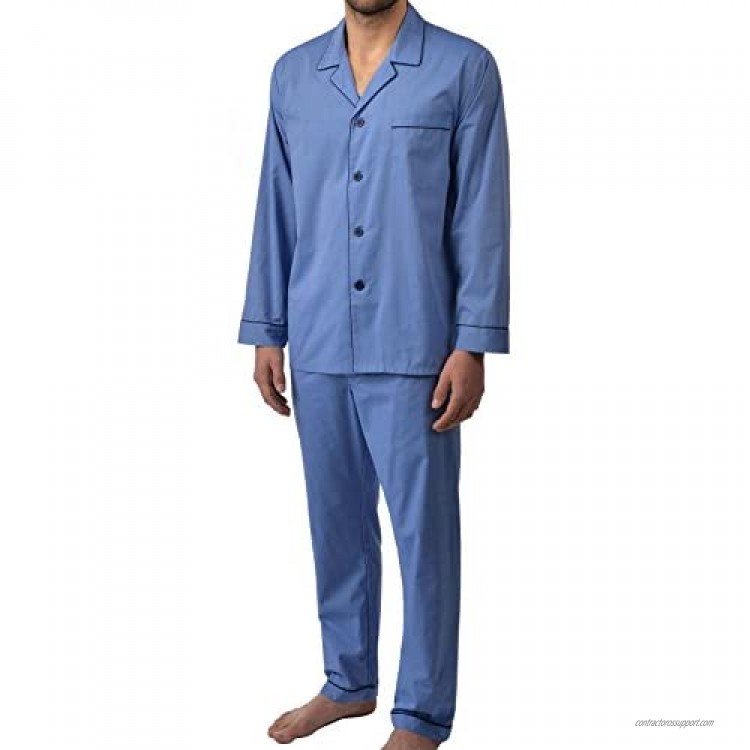 Majestic International Men's Easy Care Long-Sleeve Pajama Set