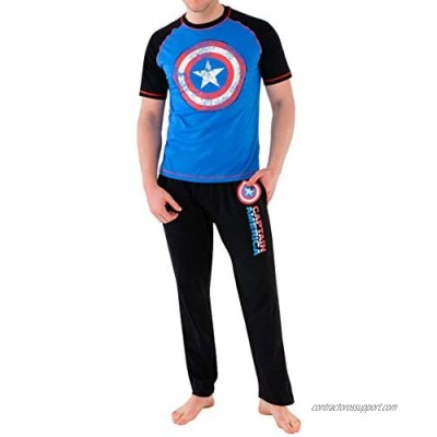 Marvel Mens' Avengers Captain America Pajamas