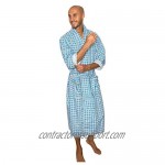 AMERICAN HEAVEN Mens 2-Pack Lightweight Sleep/Lounge Long Bath Robe -Premium Cotton Blend