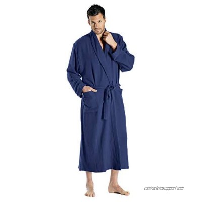 Cashmere Boutique: 100% Pure Cashmere Full Length Robe for Men (6 Colors  2 Sizes) Made in Nepal