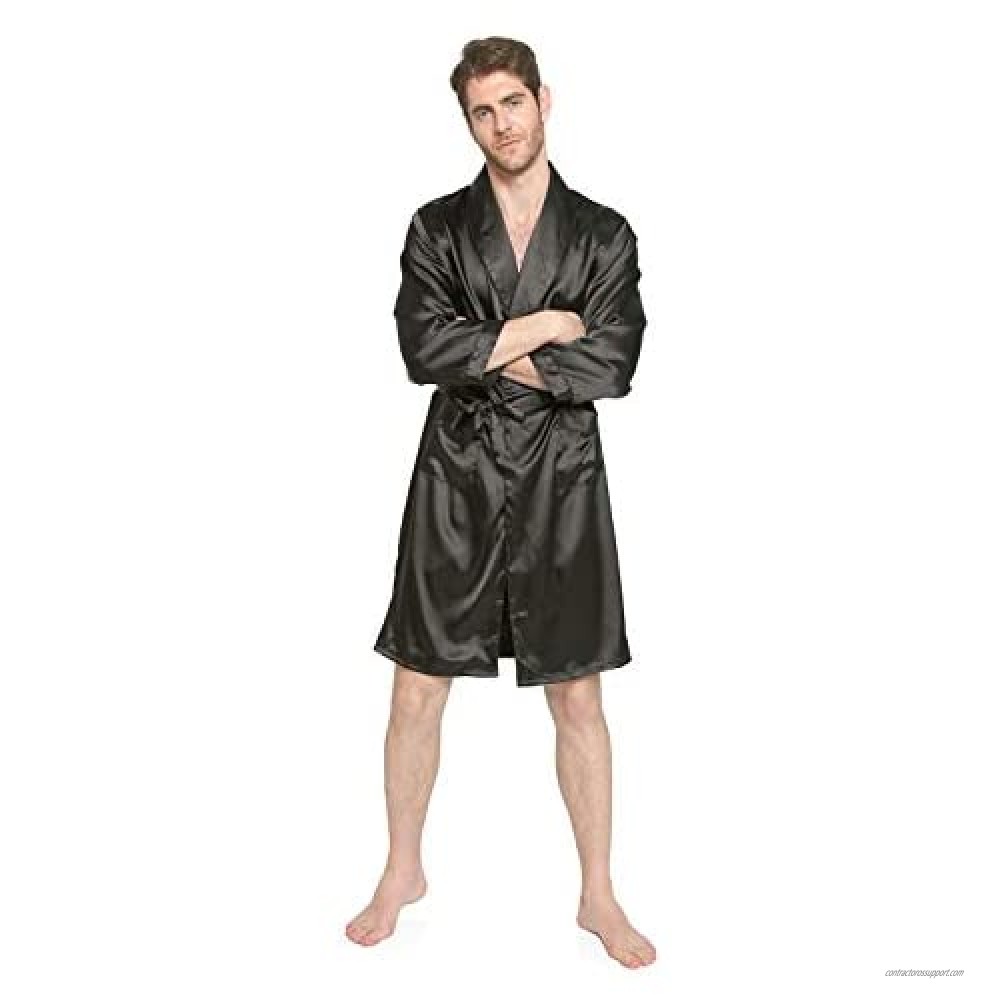 Men Short Sleeves Bathrobes Home Sleepwear Men Sleep Robes Soft Male Printed Pajamas 