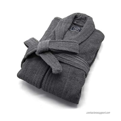 MARQUESS 100% Cotton Terry Bath Robe  Men and Women Soft & Warm Fleece Home Bathrobe  Sleepwear Loungewear  One Size Fits All
