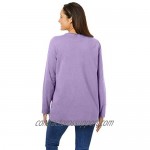 Woman Within Women's Plus Size Perfect Long-Sleeve Crewneck Tee Shirt