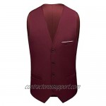 Boyland Men’s 3 Pieces Suit Shawl Lapel Tuxedo Suits One Button Tux Jacket Vest Trousers Dinner Wedding