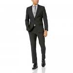 Unlisted by Kenneth Cole Men's 2 Button Slim Fit Suit with Hemmed Pant