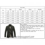 chouyatou Men's Casual Three-Button Stripe Lined Cotton Twill Suit Jacket