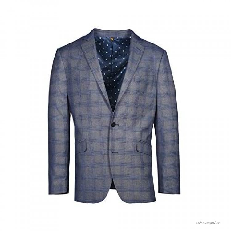 Craft & Soul Men's Slim Fit Suit Separates Pattern Jacket Blazer Coat