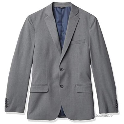 Haggar Men's 4-Way Stretch Plain Weave Ultra Slim Two Button Flap Pocket Suit Separate Coat
