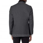 Haggar Men's Signature Herringbone Tailored Fit Two-Button Flap Pocket Suit Separate Coat