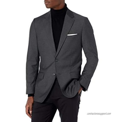 Haggar Men's Signature Herringbone Tailored Fit Two-Button Flap Pocket Suit Separate Coat