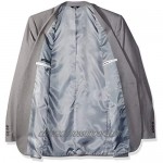 Haggar Men's Solid Gab Stretch Tailored Fit Suit Separate Coat Grey 44L