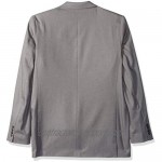 Haggar Men's Solid Gab Stretch Tailored Fit Suit Separate Coat Grey 46R
