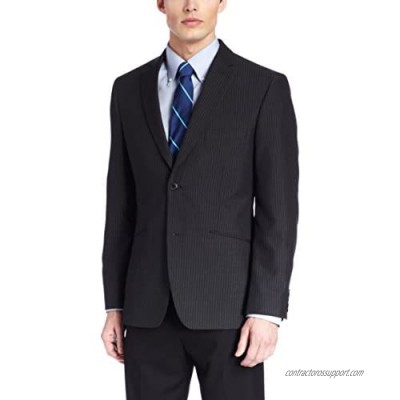 Haggar Men's Stripe Slim-Fit Suit Separate Jacket