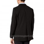 J.M. Haggar Men's 4-Way Stretch Solid Gab Slim Fit Suit Separate Coat Black 42R