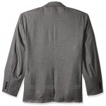 J.M. Haggar Men's Big & Tall Sharkskin Premium Classic-Fit Stretch Suit Separate Coat Medium Grey Regular 52