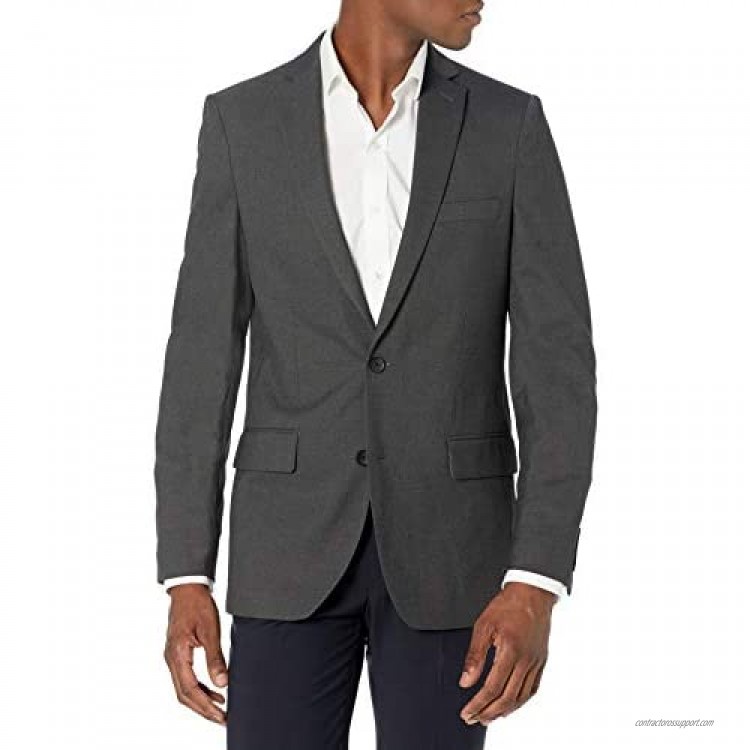 J.M. Haggar mens Jm Haggar Premium Performance Stretch Stria Slim Fit 2-button Suit Separate Coat