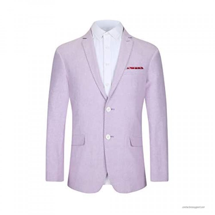 Piero Lusso Luxury Men's Casual Suit Blazer Jackets Sports Coats Dress Suit