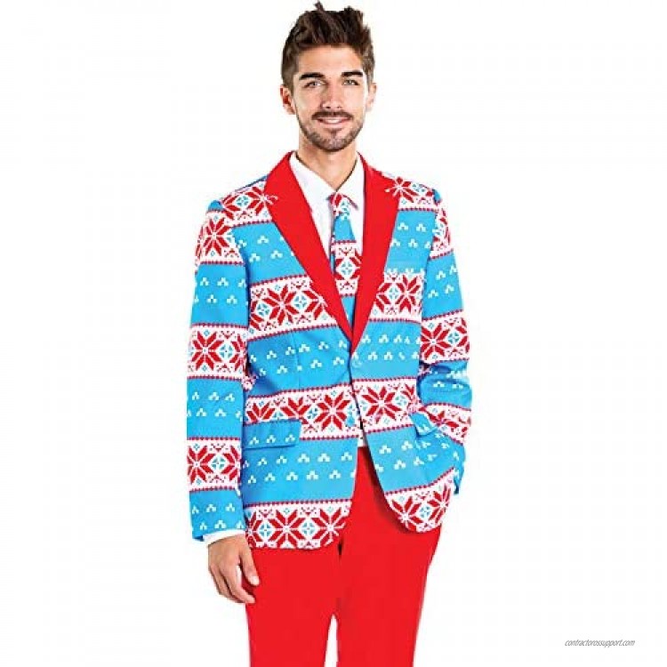 Tipsy Elves Bright Colorful Christmas Holiday Suits - Jacket and Pants Sold Separately
