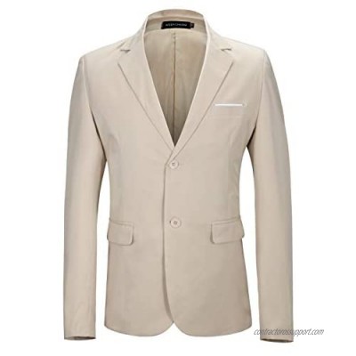 WEEN CHARM Mens Blazer Jacket Slim Fit Casual Two Button Solid Suit Separate Jacket