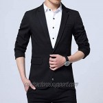 XueYin Men's Slim Fit Suits Casual Wear Blazer Jacket