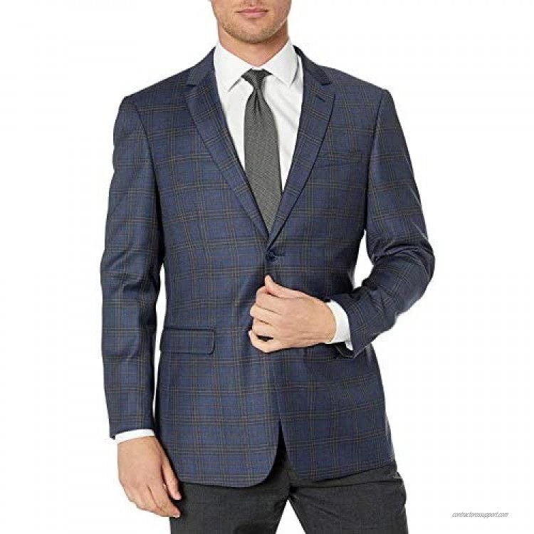 Adam Baker Men's Single Breasted 100% Wool Ultra Slim Fit Blazer/Sport Coat - Many Styles and Colors