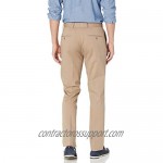 Bensol Men's Flat Front Stretch Cotton Khaki Pant