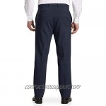DXL Gold Series Big and Tall Waist-Relaxer Unfinished Flat-Front Suit Pants