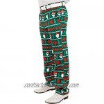Festified Men's Holiday Santa Equality Christmas Suit Pants in Green