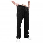 Forthery-Men Pants for Men Skinny Sweatpants Slacks Casual Elastic Joggings Sport Solid Baggy Pockets Trousers