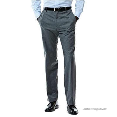 Haggar Men's Gabardine Tailored-Fit Flat-Front Suit-Separate Pant