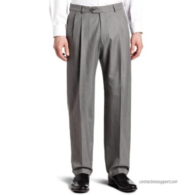 Haggar Men's Pleat-Front Cuffed Suit-Separate Pant