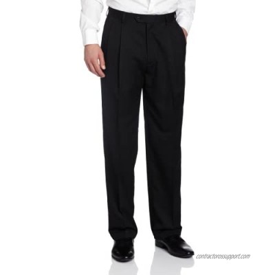Haggar Men's Solid Pleat-Front Suit Separate Pant