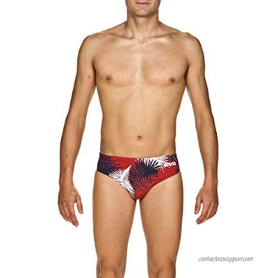 Arena Men's USA Red  White and Blue 3-inch Brief Athletic Training Swimsuit
