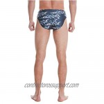 BALEAF Men's Square Leg Athletic Swim Jammers Durable Training Splice Swimsuit