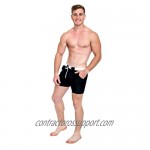 Taddlee Basic Men Swimwear Solid Long Swim Trunks Black Surf Shorts Swimsuits