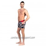 Taddlee Swimwear Men's Camo Swim Boxer Trunks Pockets Board Shorts Bathing Suits