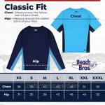 Beach Bros. Men's UPF 50+ Swim Shirt - Long Sleeve Quick Dry Rashguard