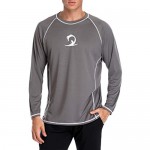 beautyin Men's Breathable Rashguard Sport Tee Short Sleeve Loose Fit Swim Shirt