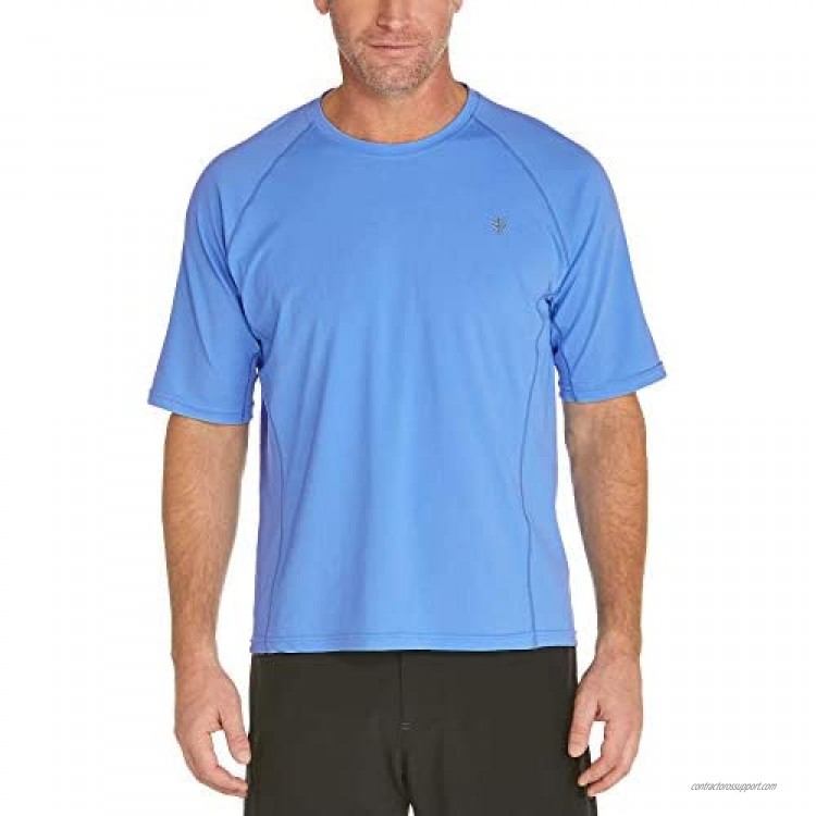 Coolibar UPF 50+ Men's Hightide Short Sleeve Swim Shirt - Sun Protective