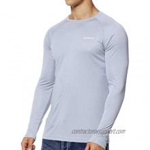 EZRUN Mens Sun Protection Swim Shirt Lightweight UV Sun Shirts Quick Dry UPF 50+ Fishing Shirts